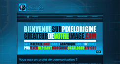 Desktop Screenshot of pixelorigine.com